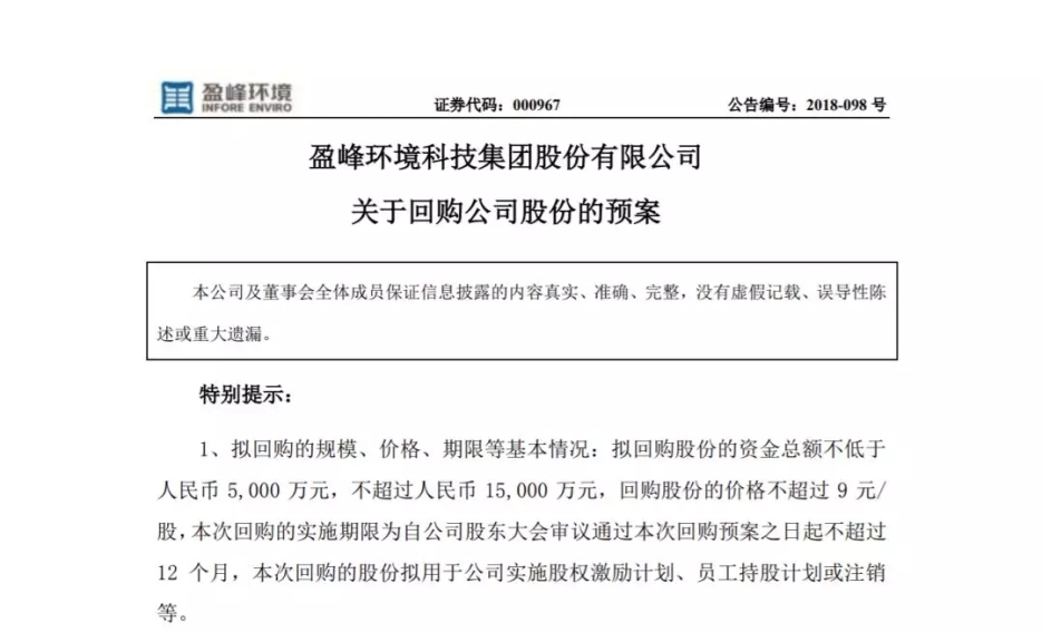 333体育环境宣布回购部分公司社会公众股份